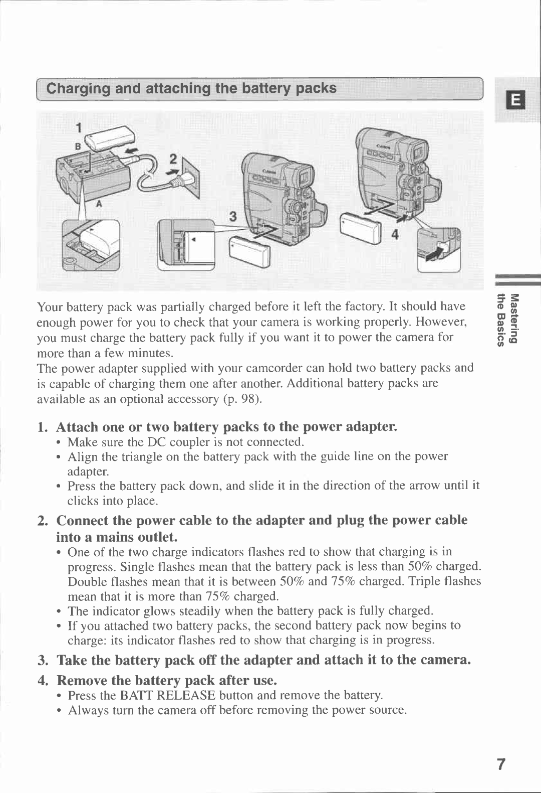 Canon MV20I, MV 20 manual 