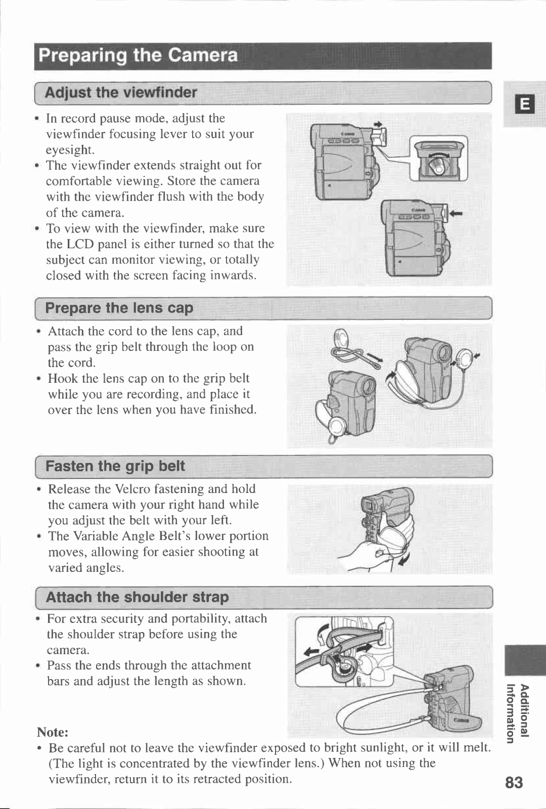 Canon MV20I, MV 20 manual 