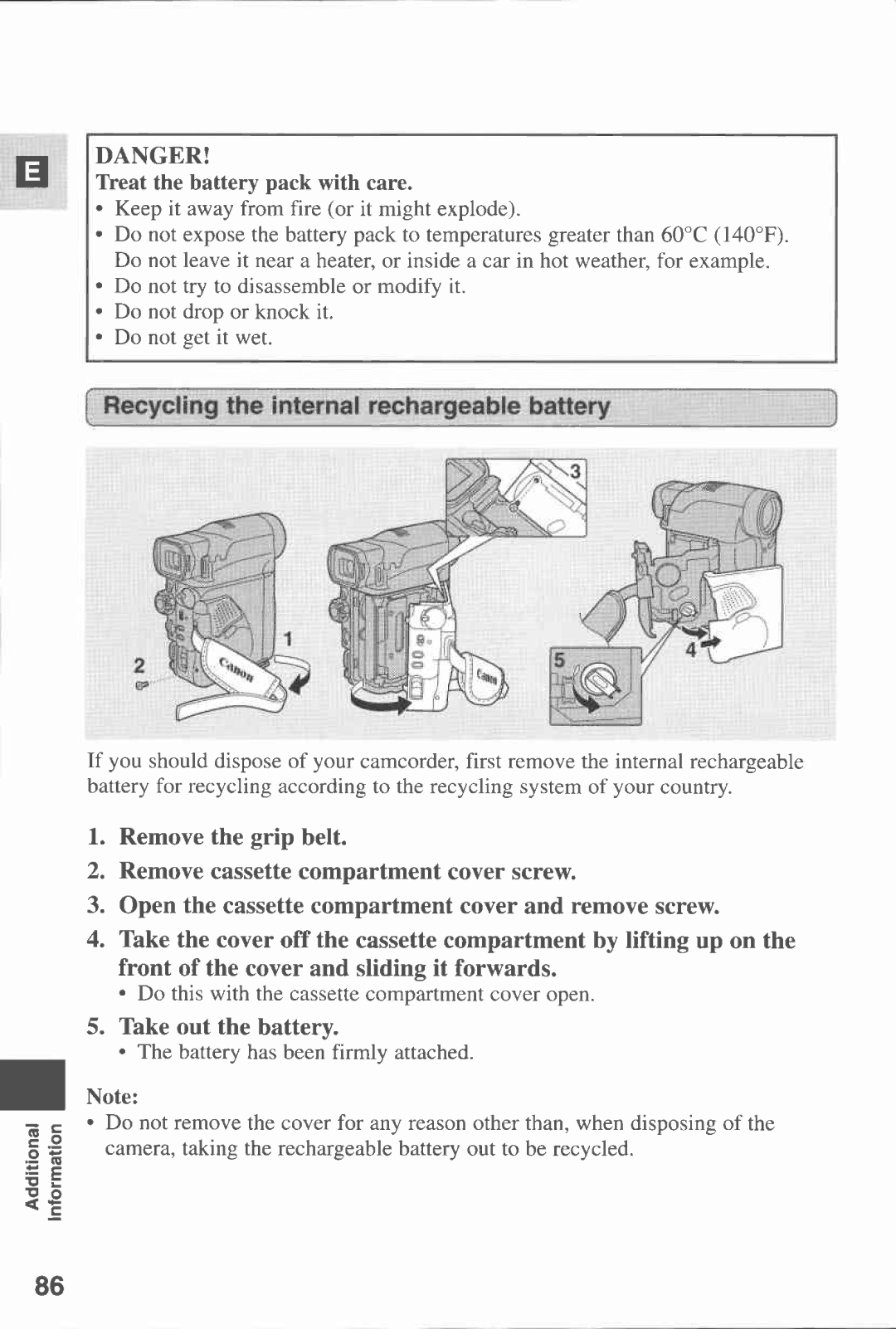 Canon MV 20, MV20I manual 