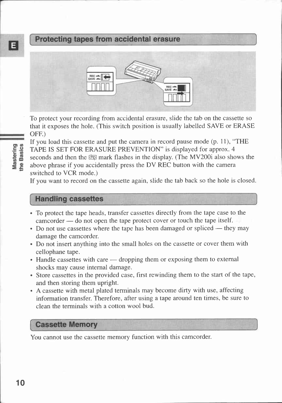 Canon MV 200 manual 