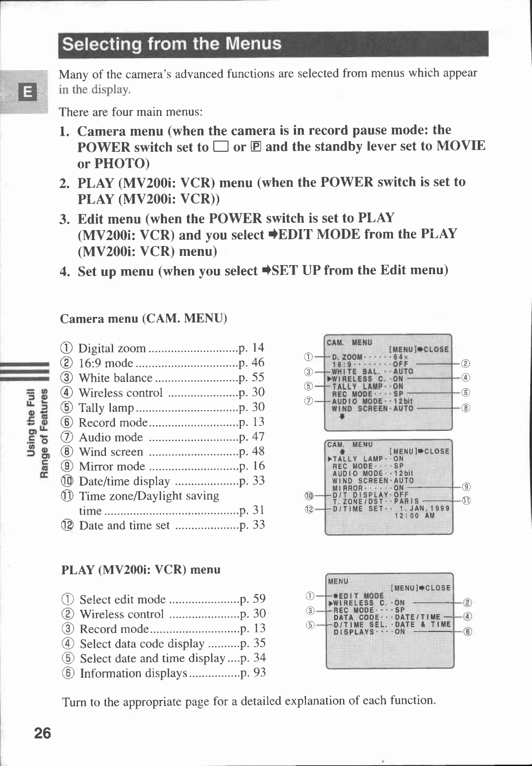 Canon MV 200 manual 