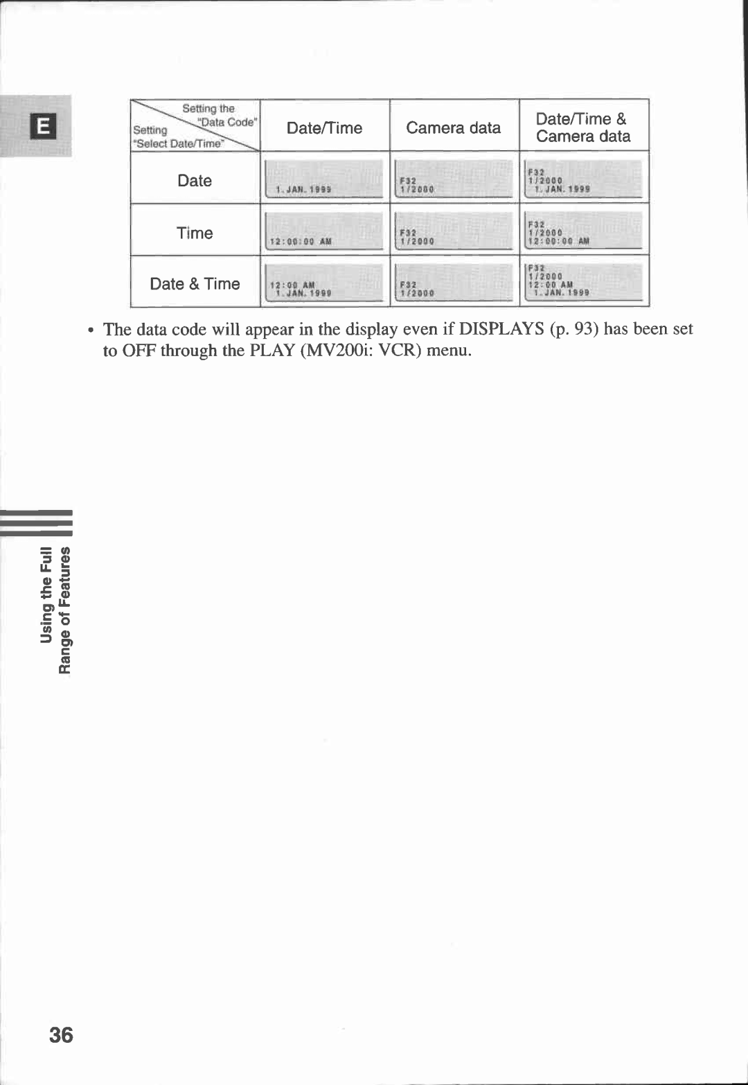 Canon MV 200 manual 