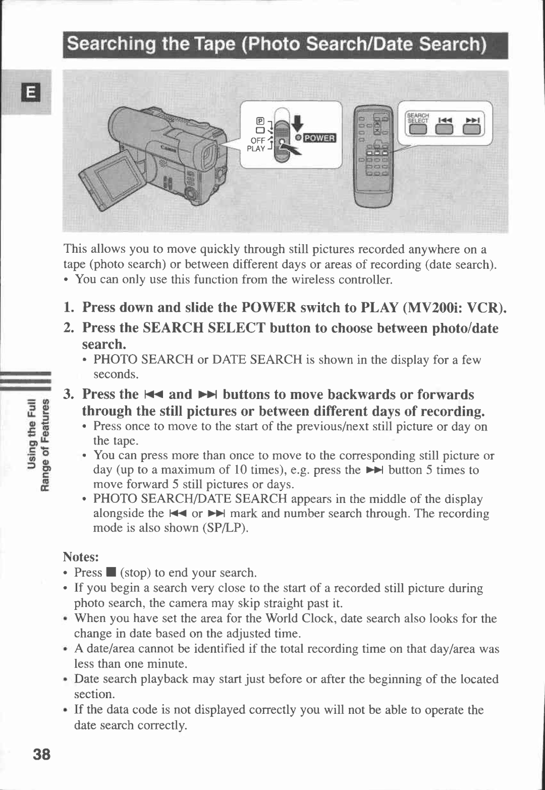 Canon MV 200 manual 