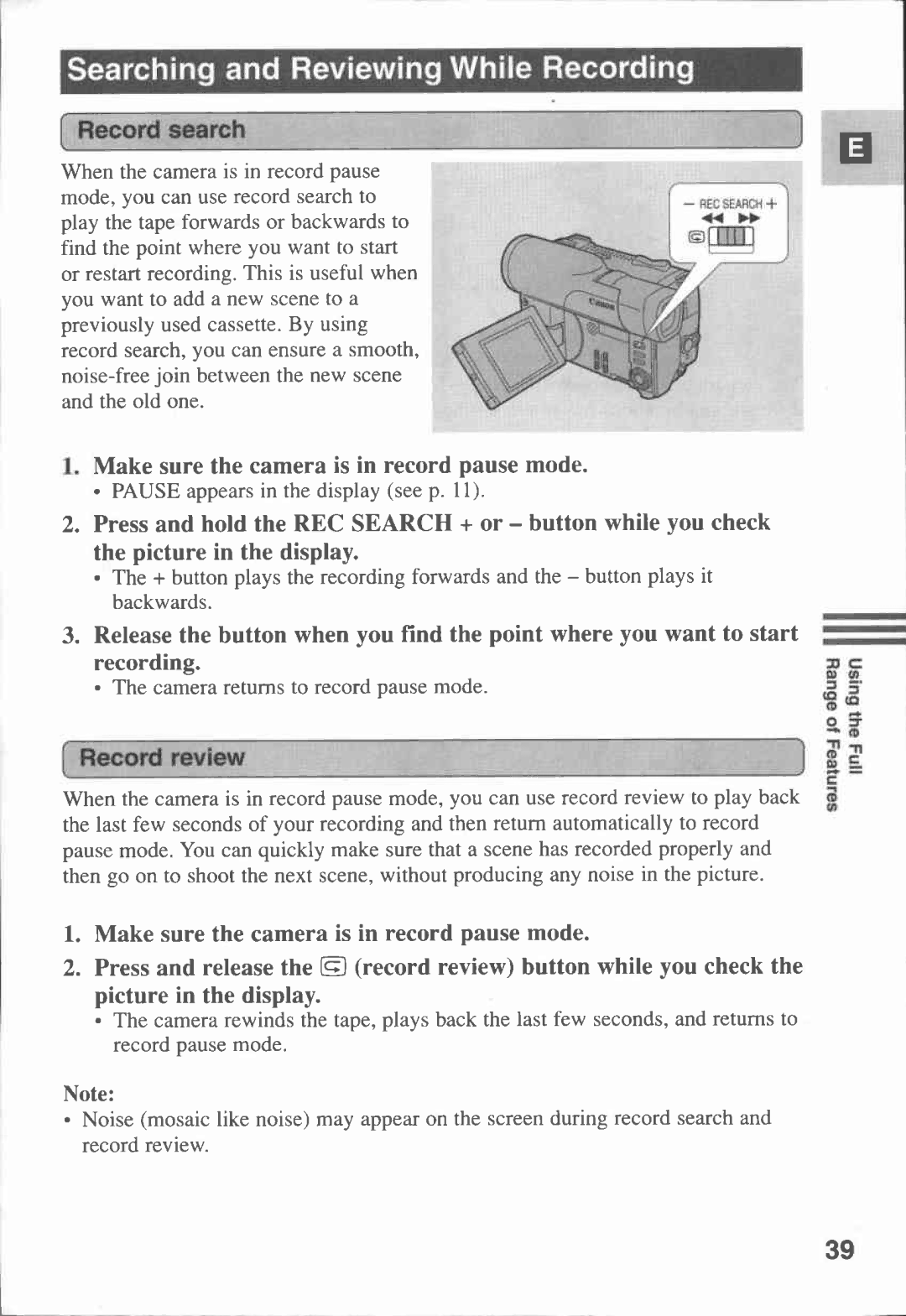 Canon MV 200 manual 