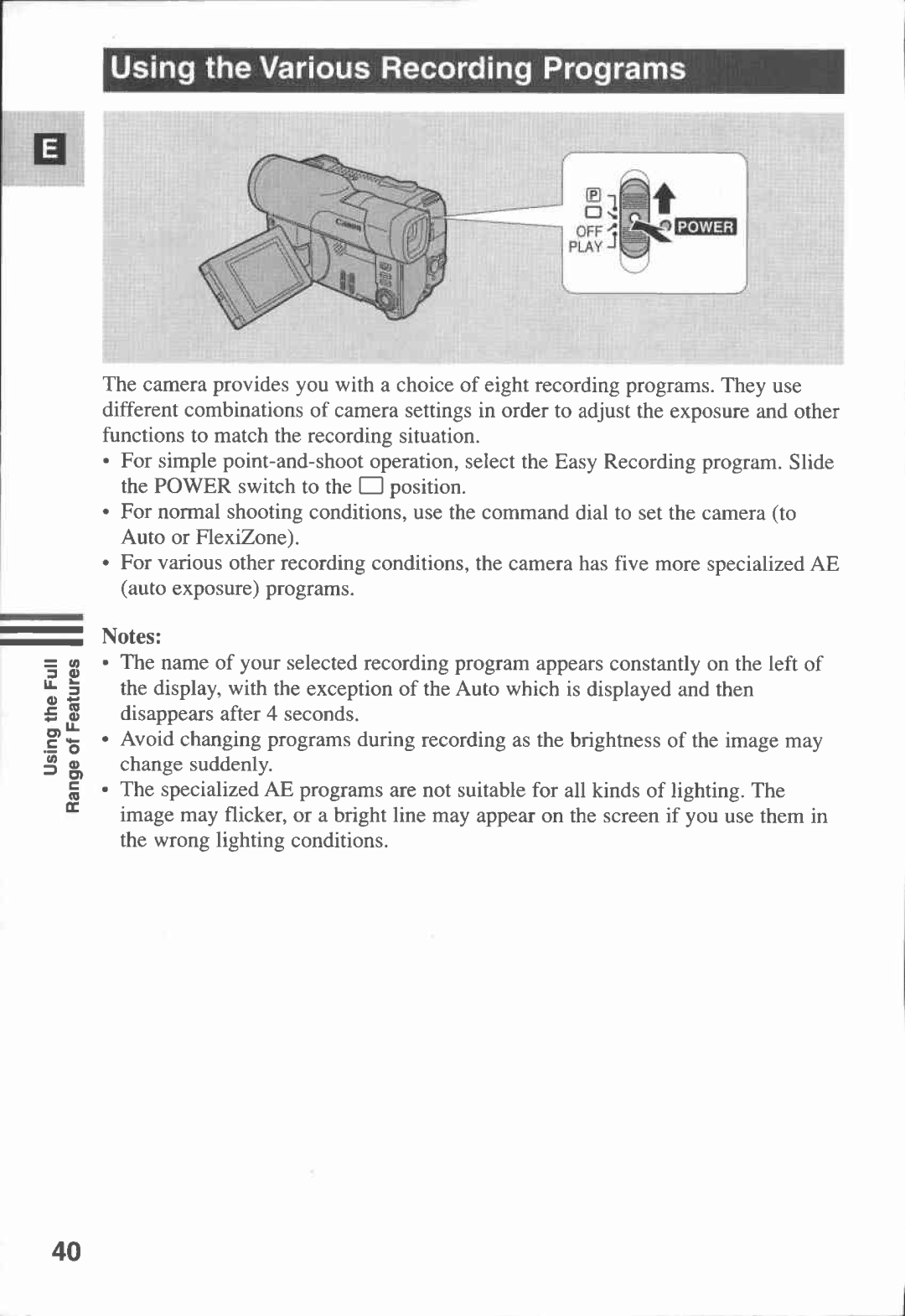 Canon MV 200 manual 