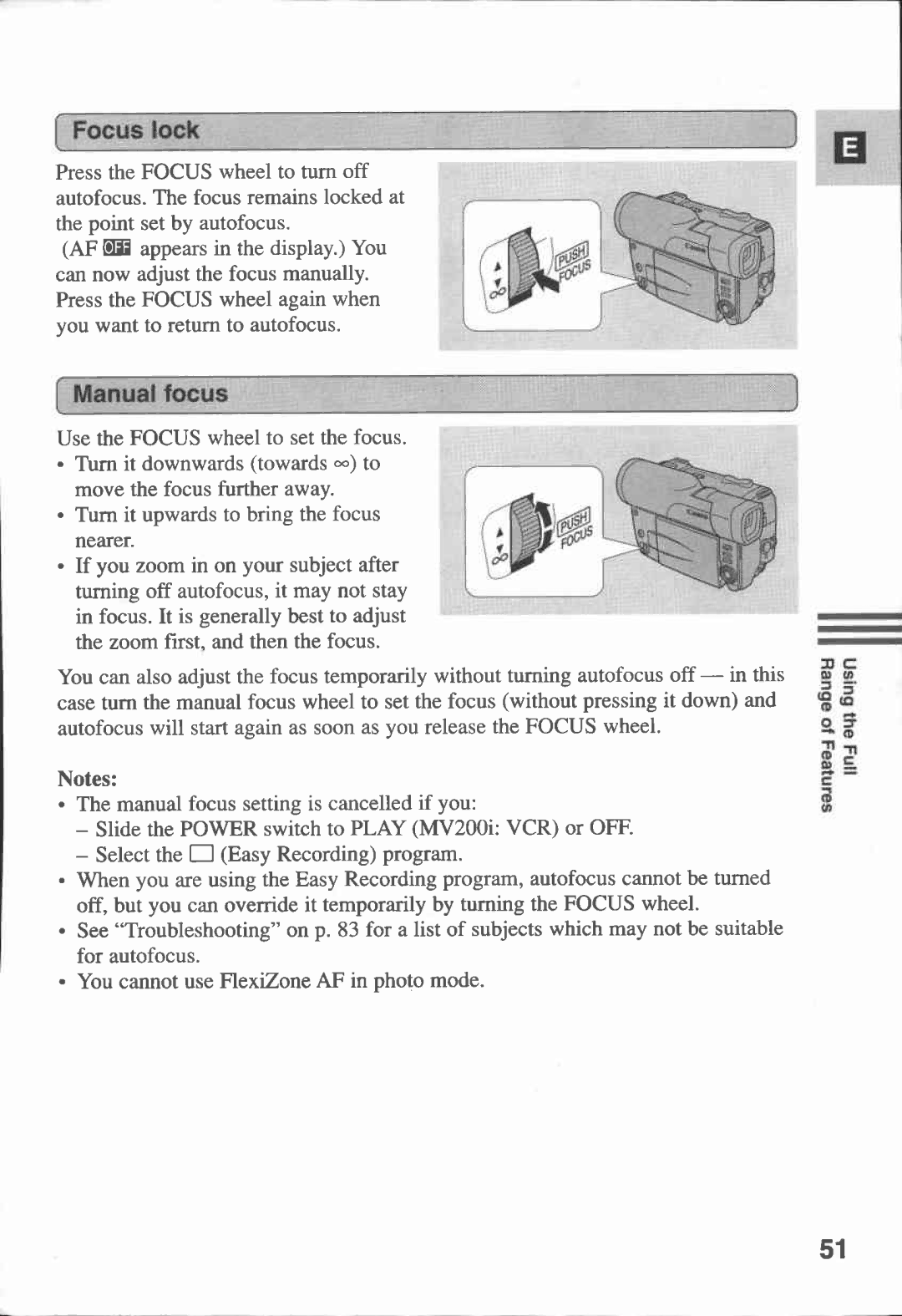 Canon MV 200 manual 