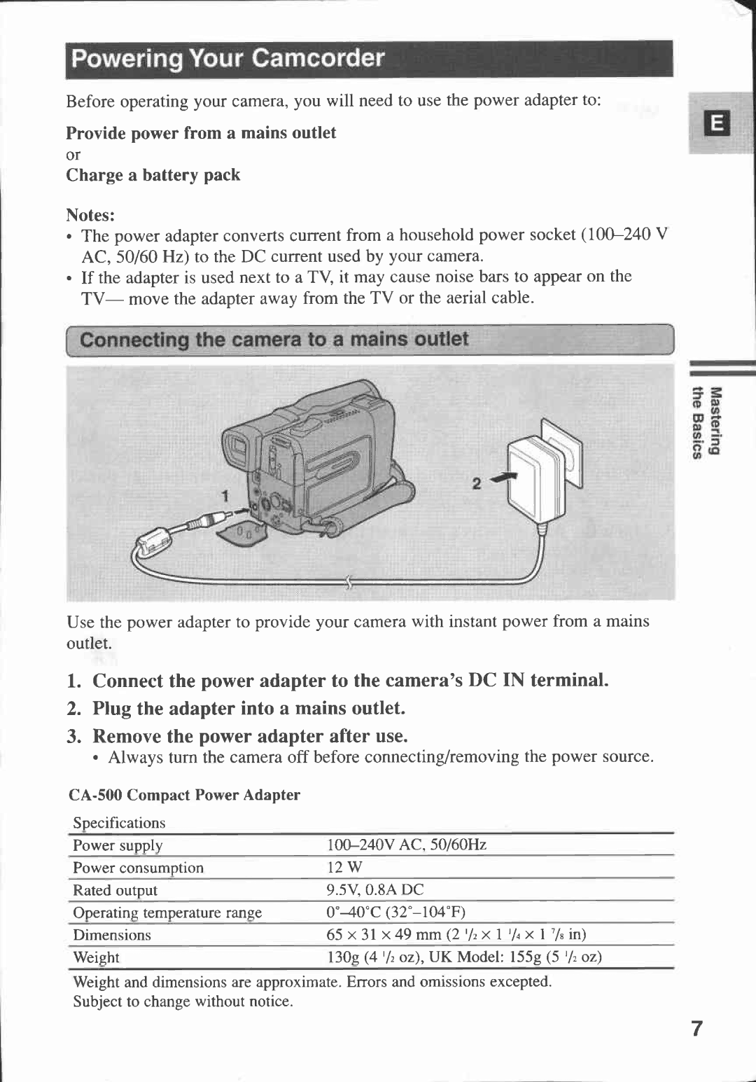 Canon MV 200 manual 