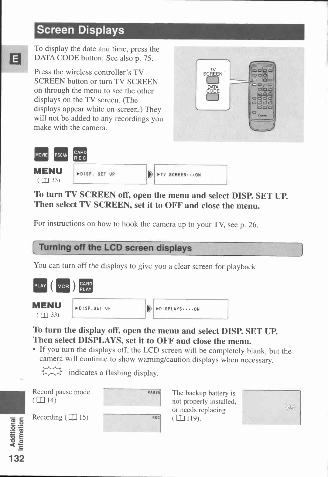 Canon MV3, MV 3 i, 3 MC manual 