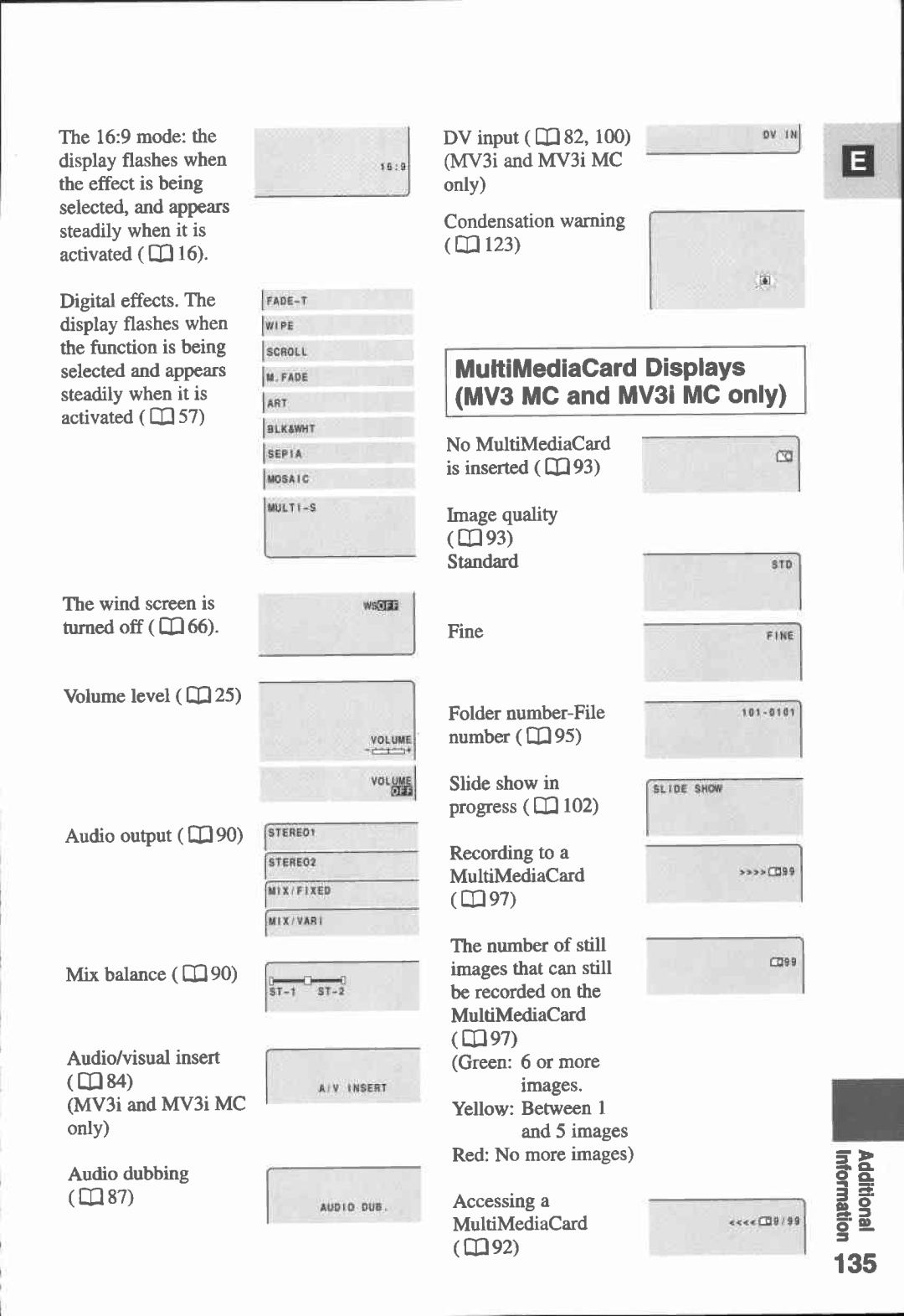 Canon MV3, MV 3 i, 3 MC manual 