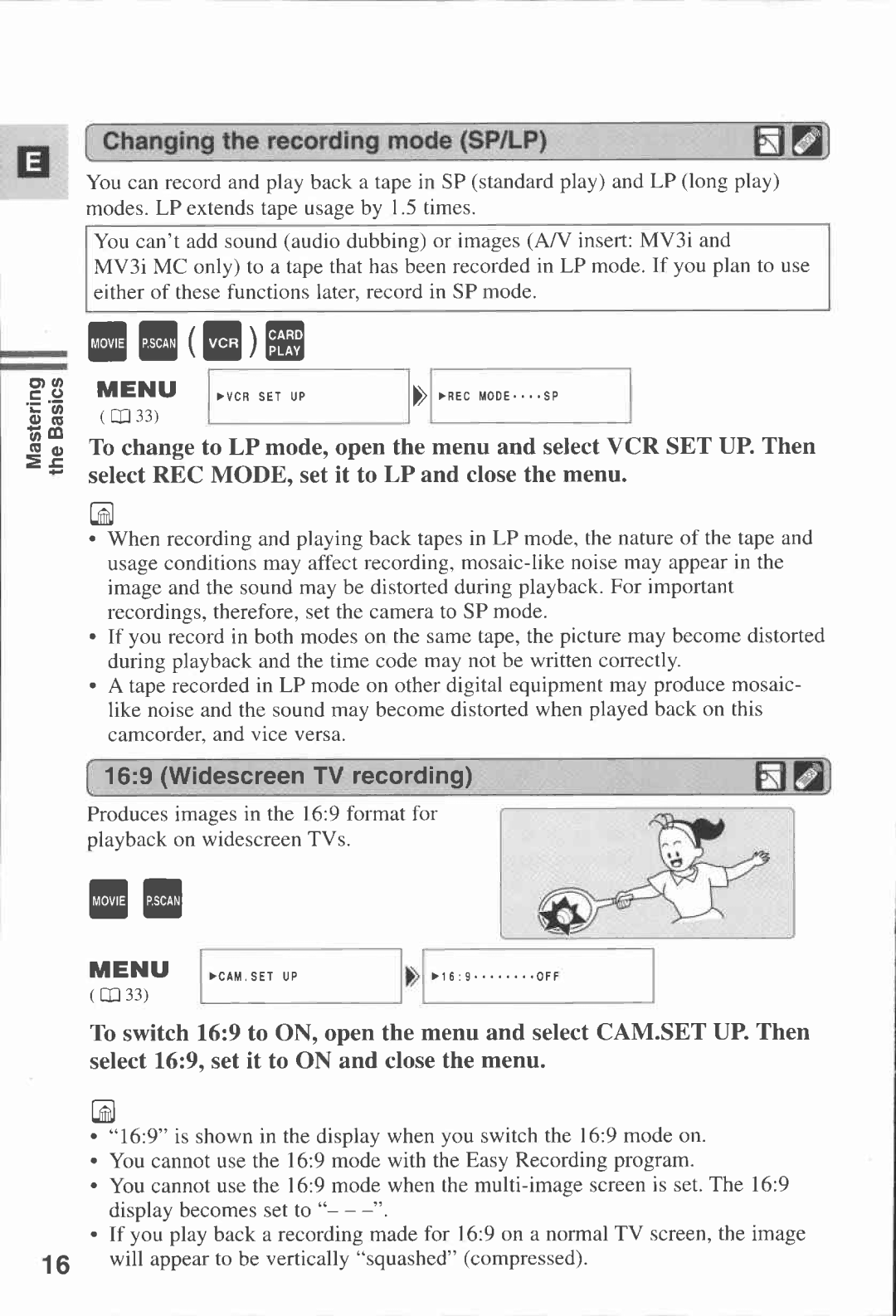 Canon MV 3 i, MV3, 3 MC manual 