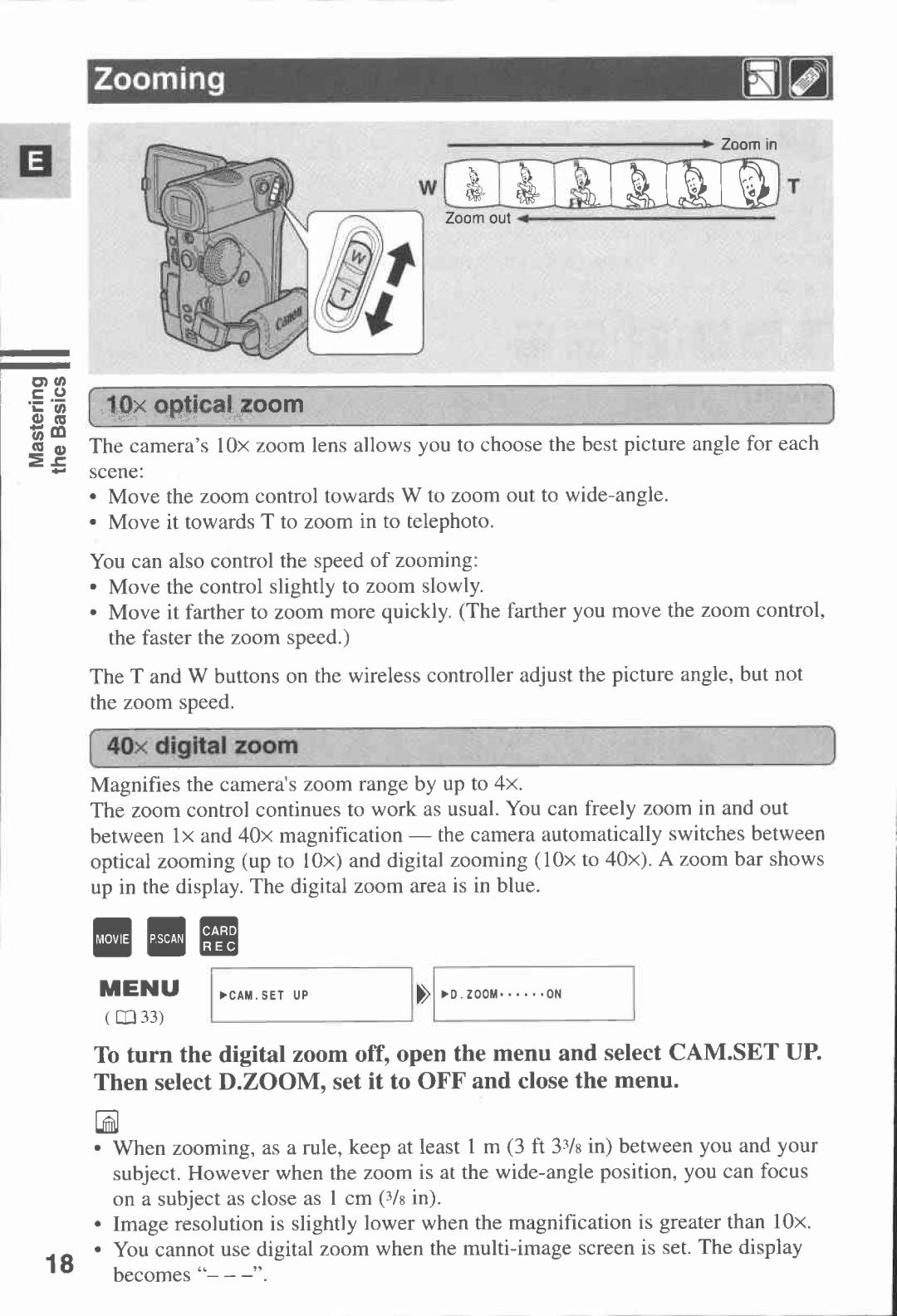 Canon MV3, MV 3 i, 3 MC manual 