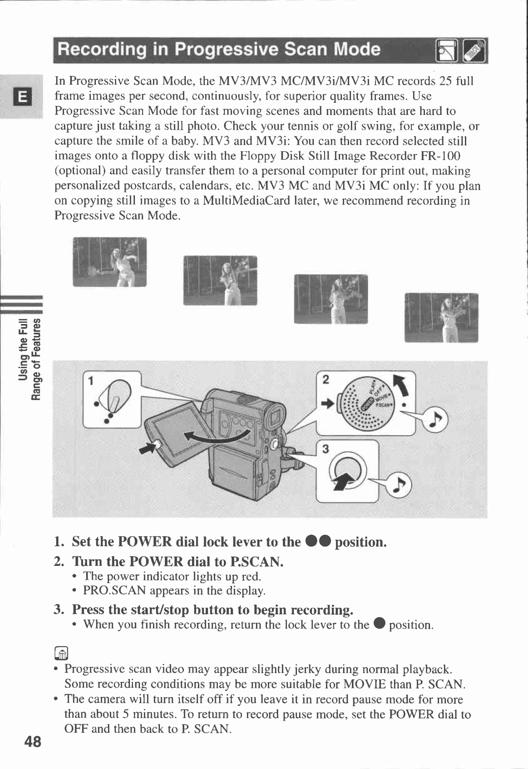 Canon MV3, MV 3 i, 3 MC manual 