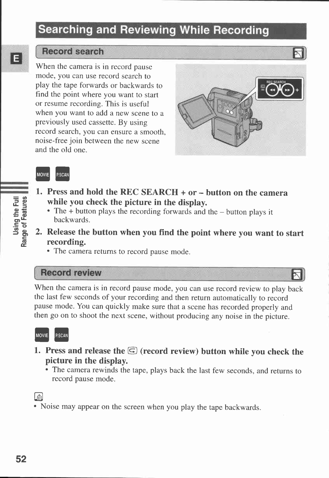 Canon MV 3 i, MV3, 3 MC manual 