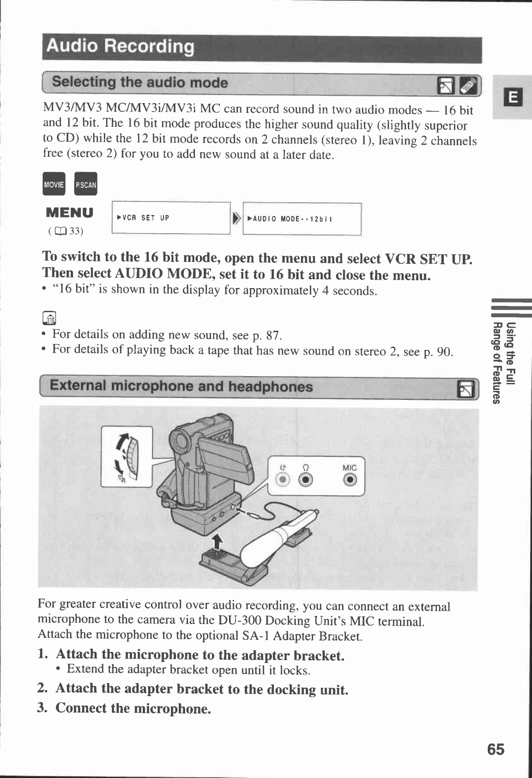 Canon 3 MC, MV3, MV 3 i manual 