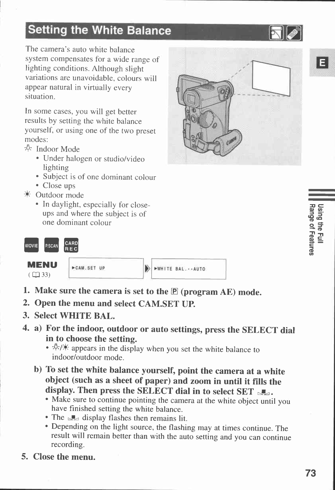 Canon MV 3 i, MV3, 3 MC manual 