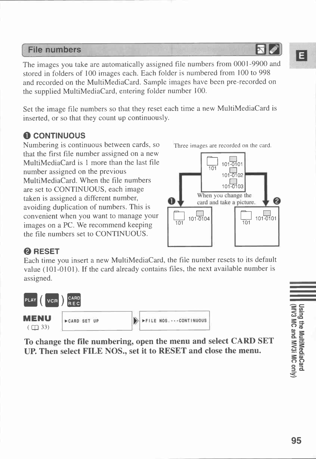 Canon 3 MC, MV3, MV 3 i manual 