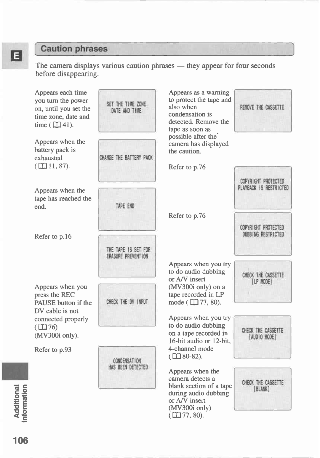 Canon MV300 manual 