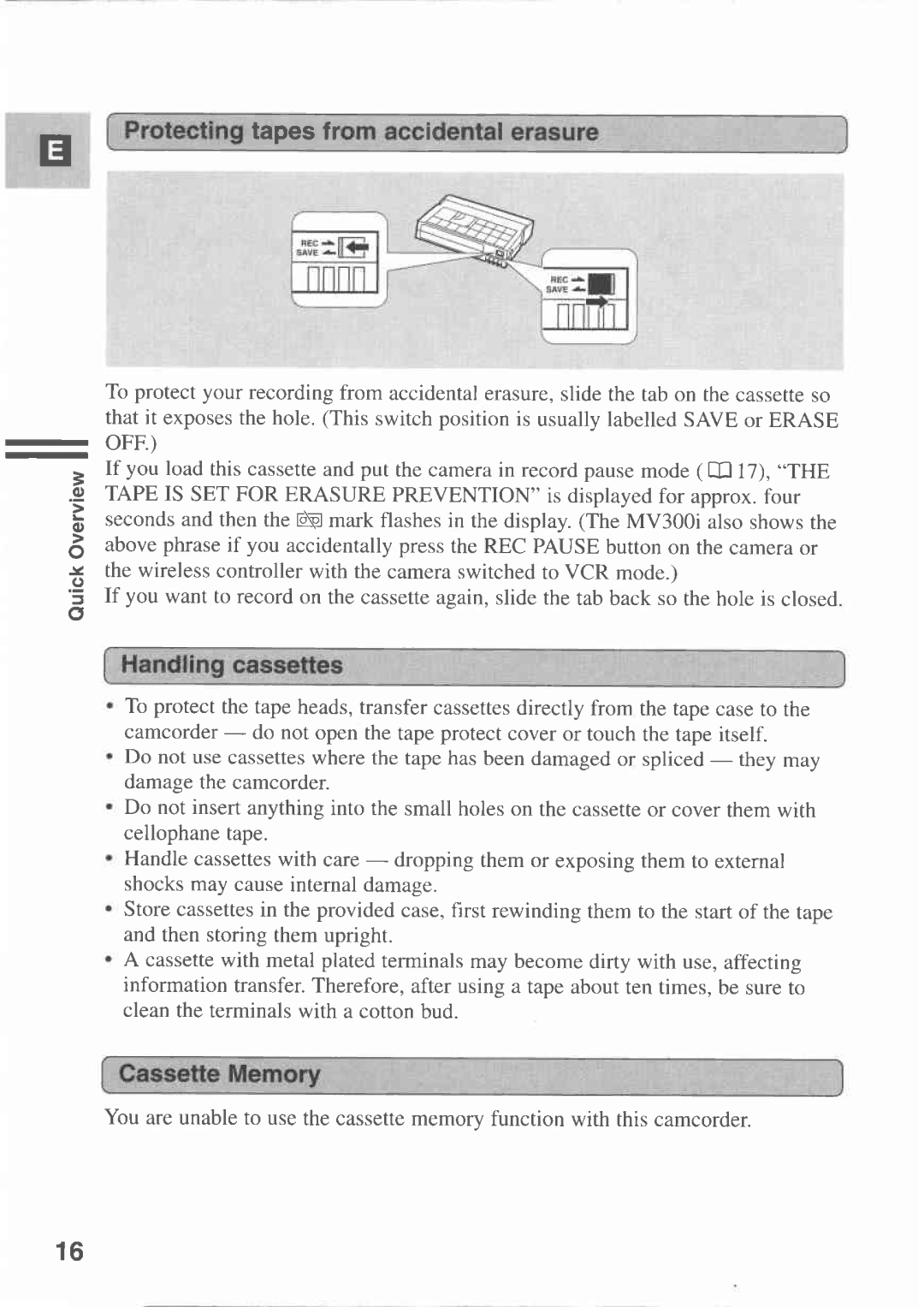 Canon MV300 manual 