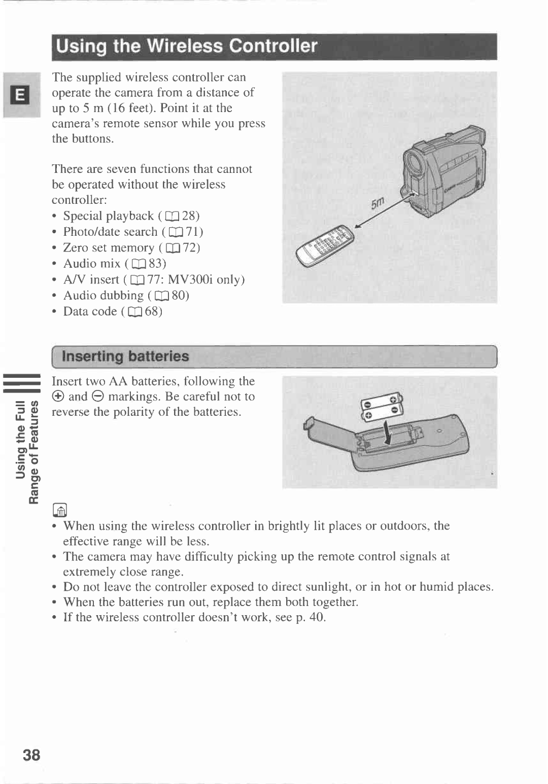 Canon MV300 manual 