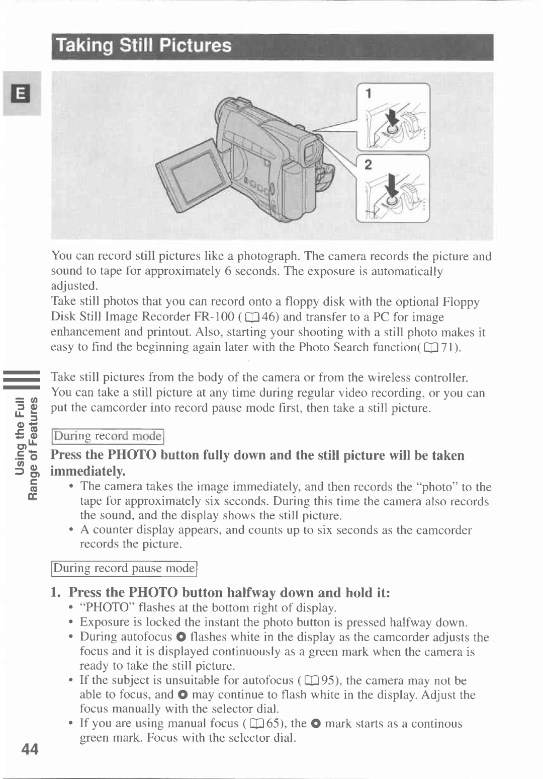 Canon MV300 manual 