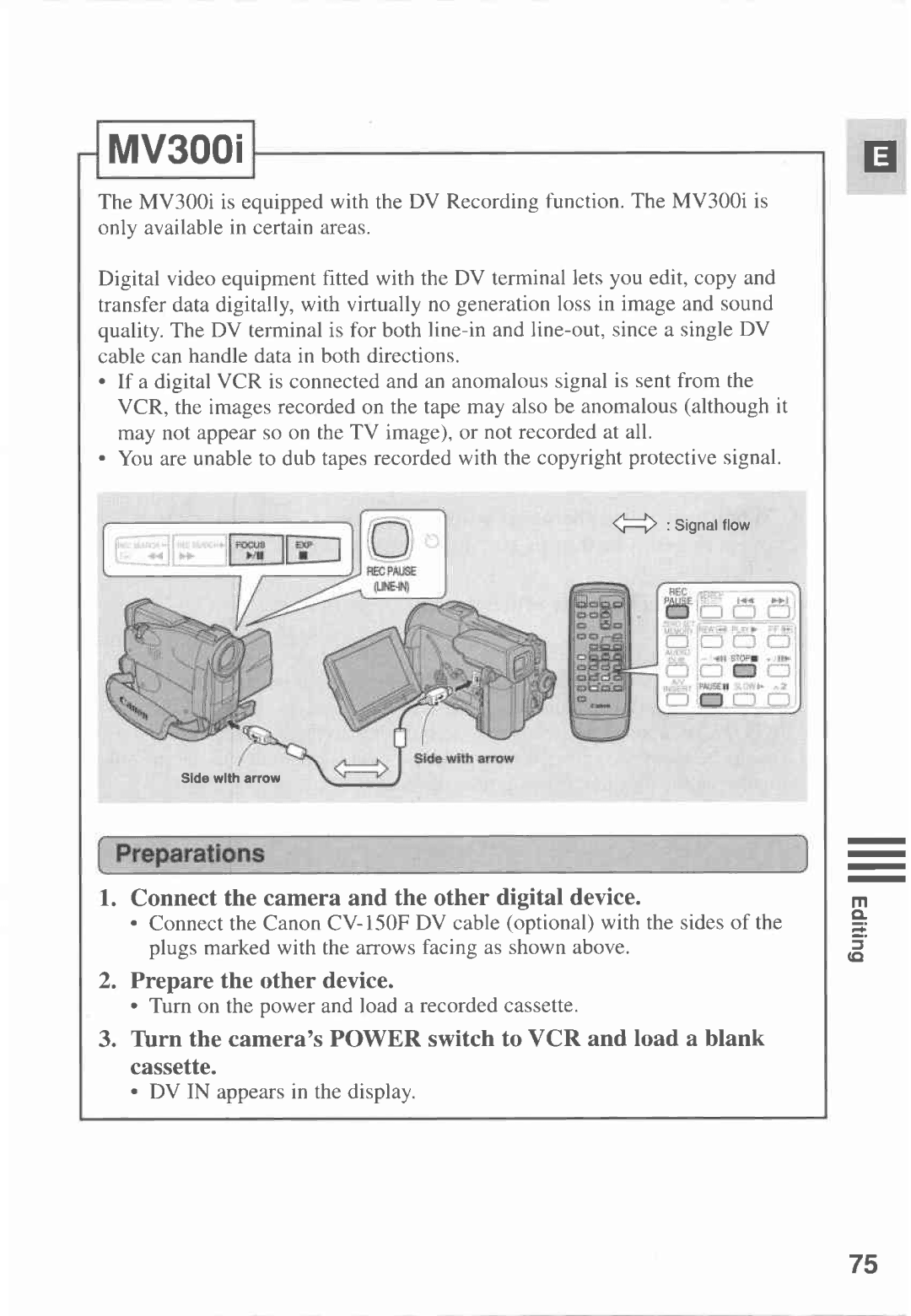 Canon MV300 manual 