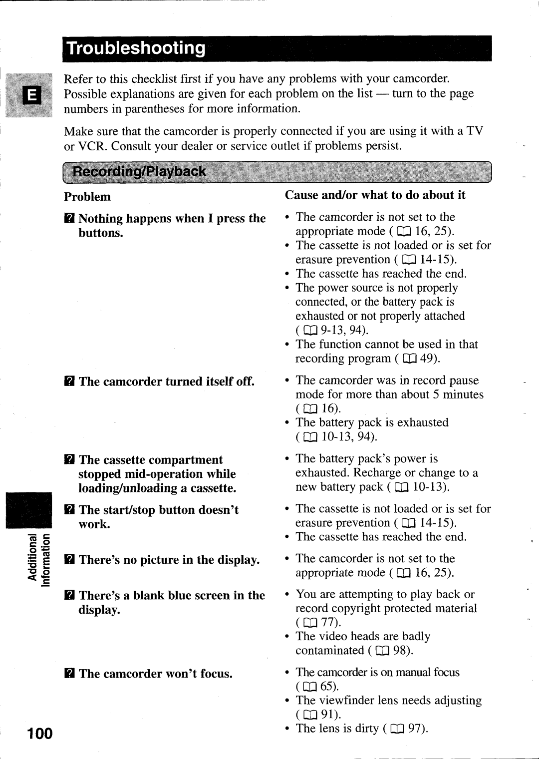 Canon MV400i manual 