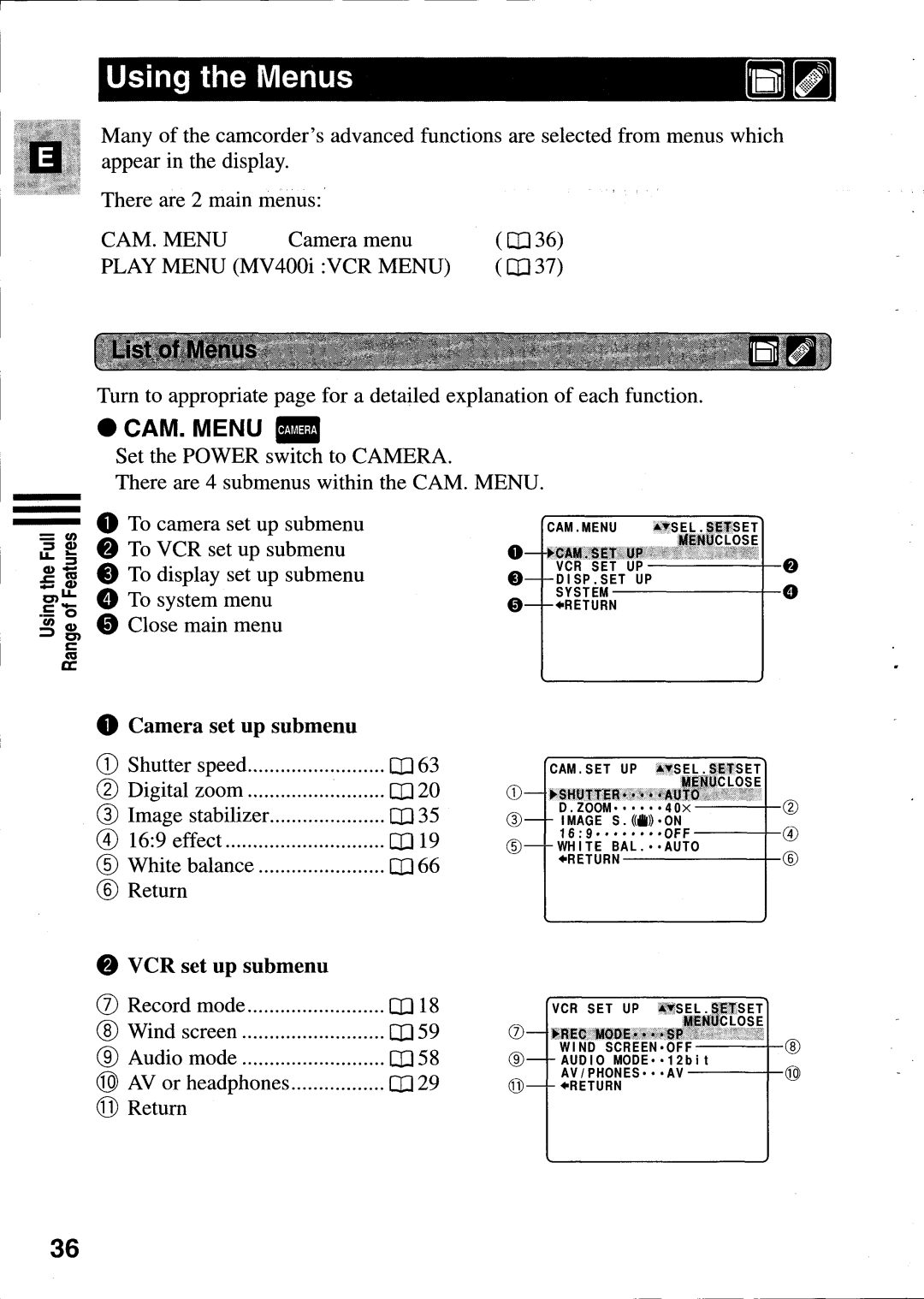 Canon MV400i manual 