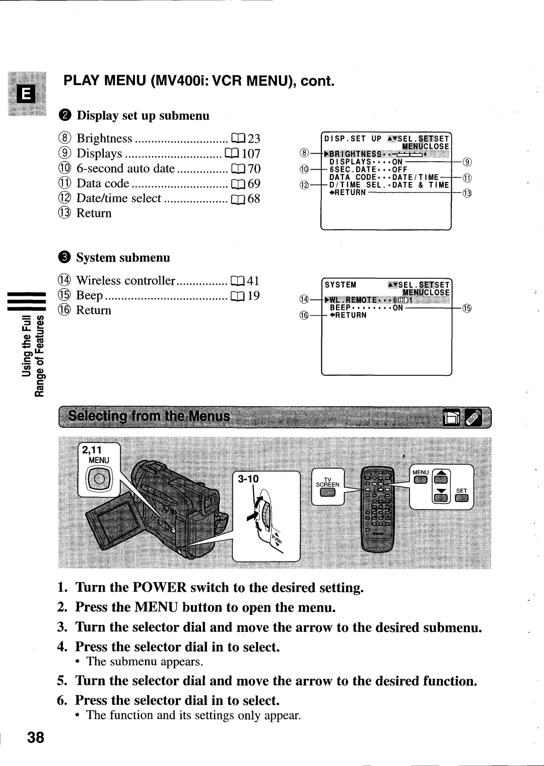 Canon MV400i manual 