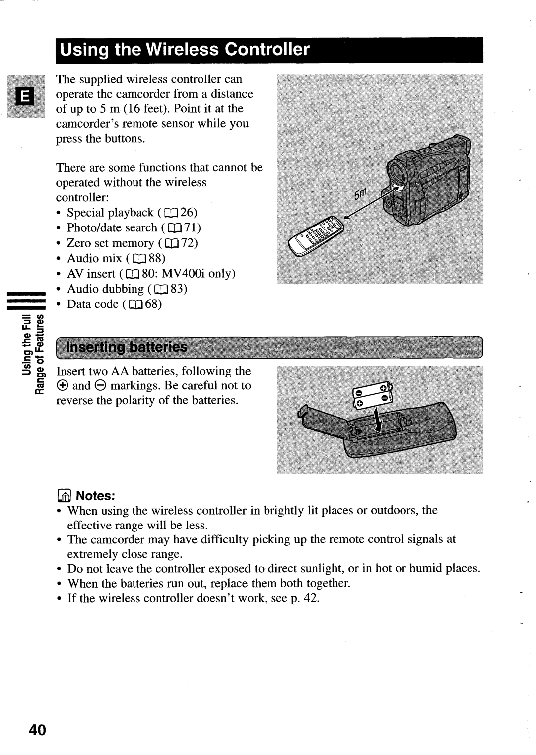 Canon MV400i manual 