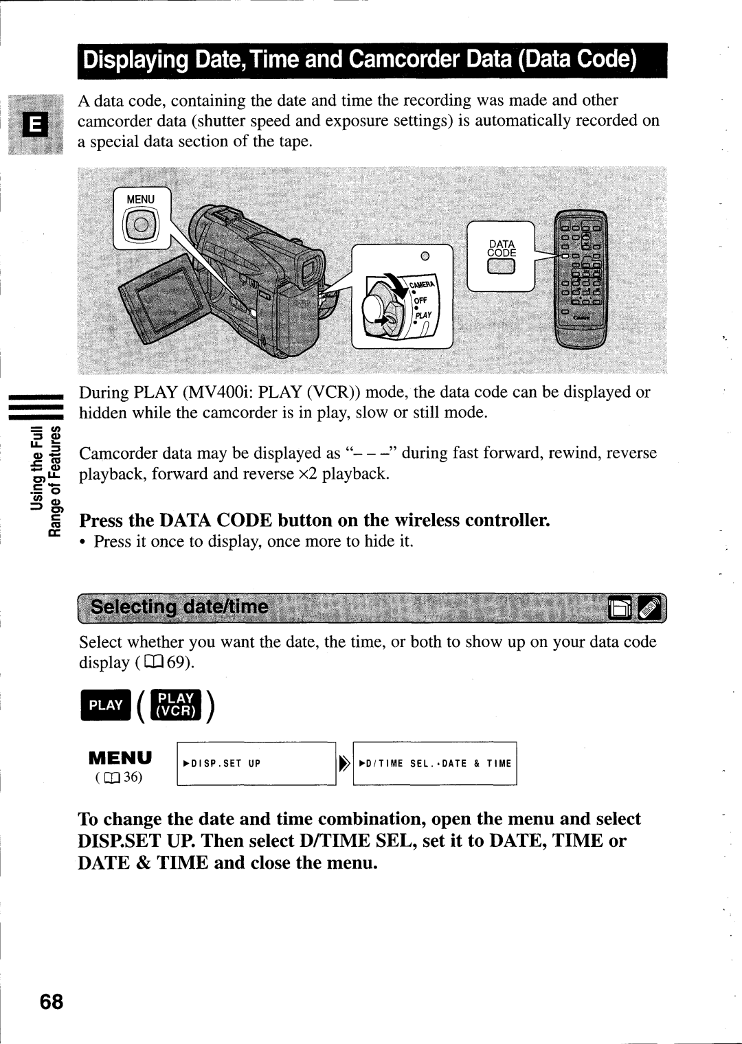 Canon MV400i manual 