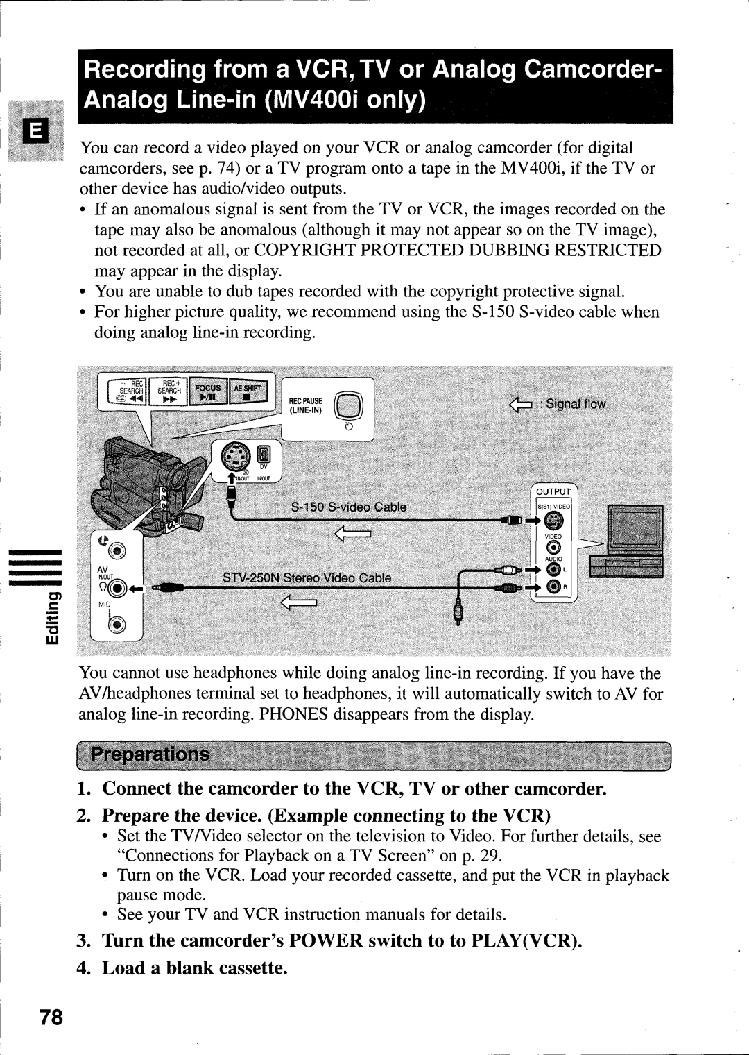 Canon MV400i manual 