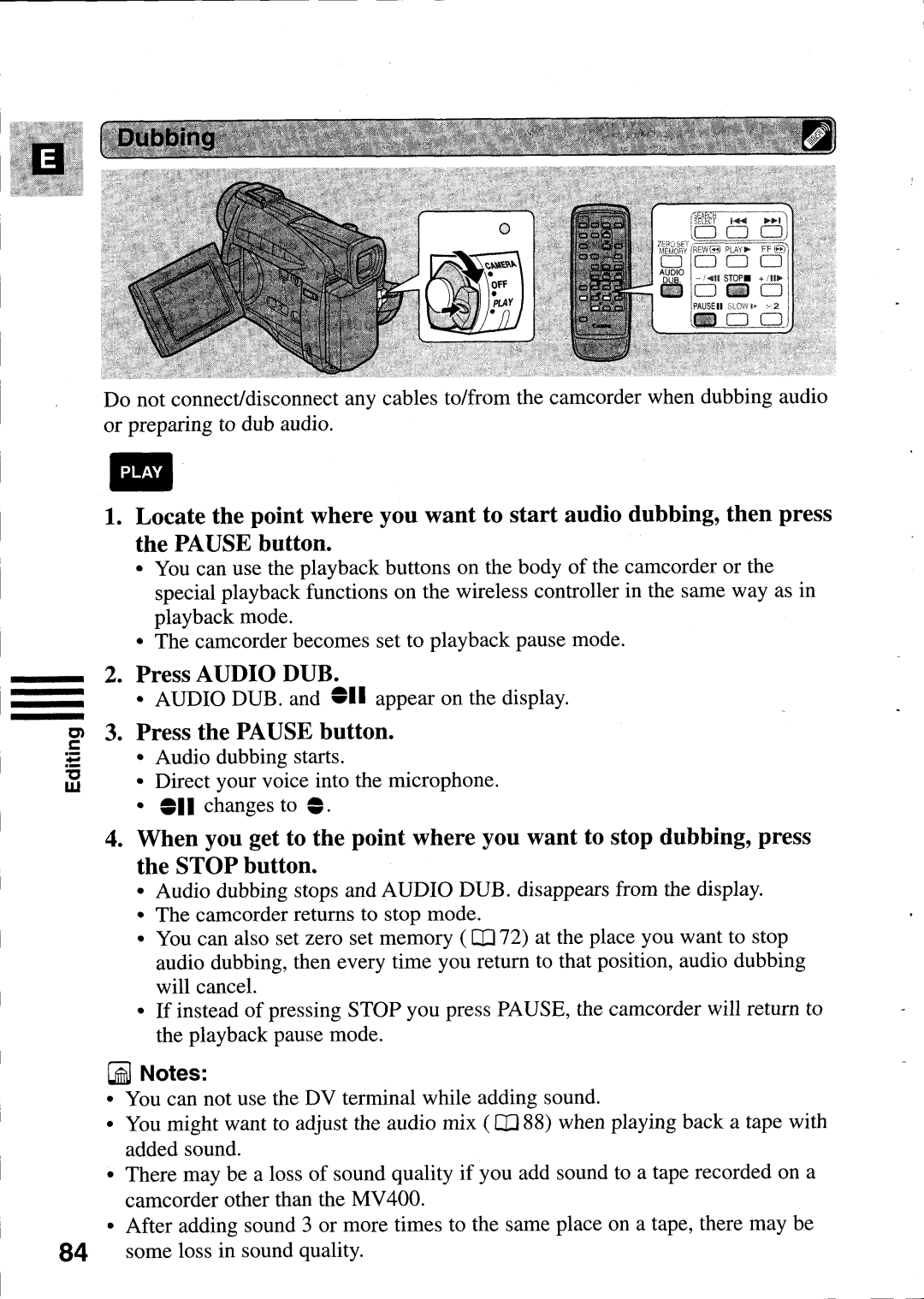 Canon MV400i manual 