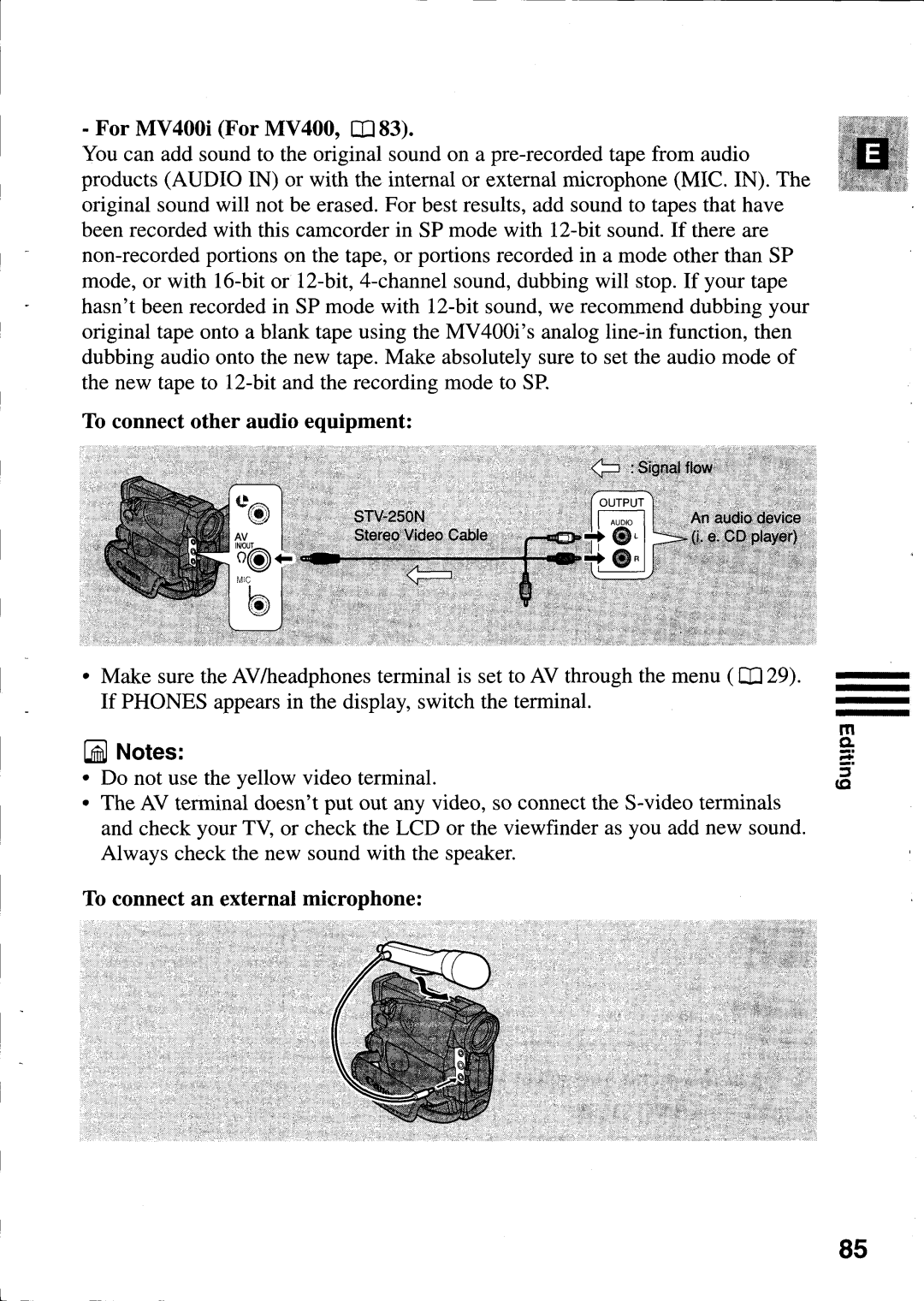 Canon MV400i manual 