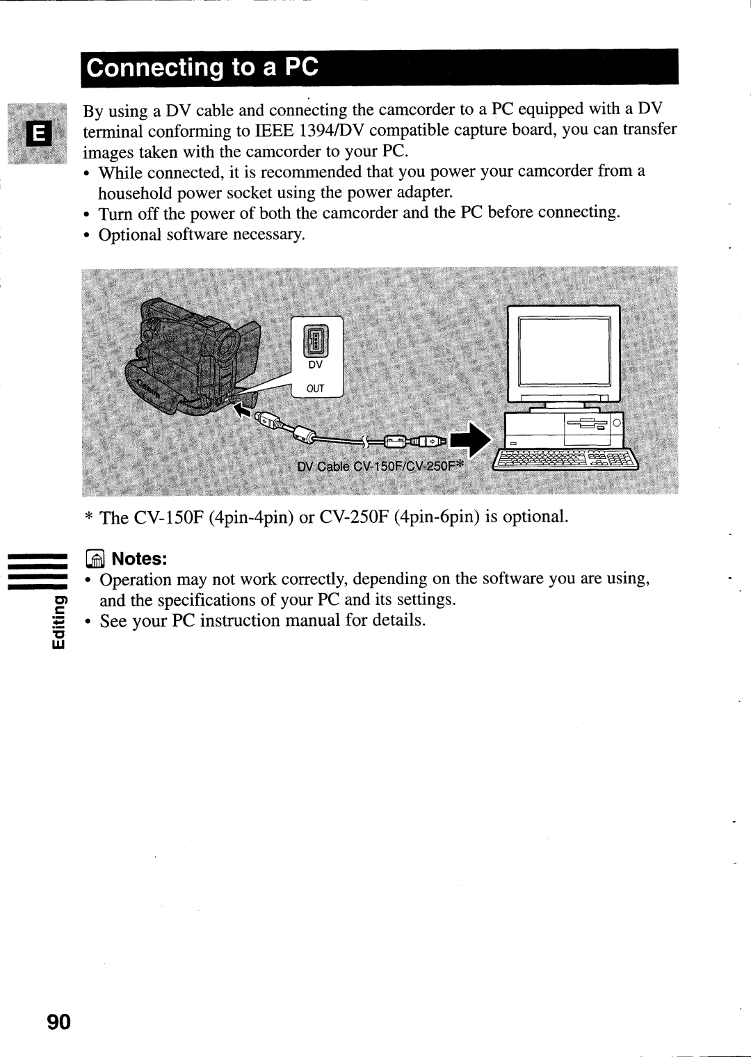 Canon MV400i manual 