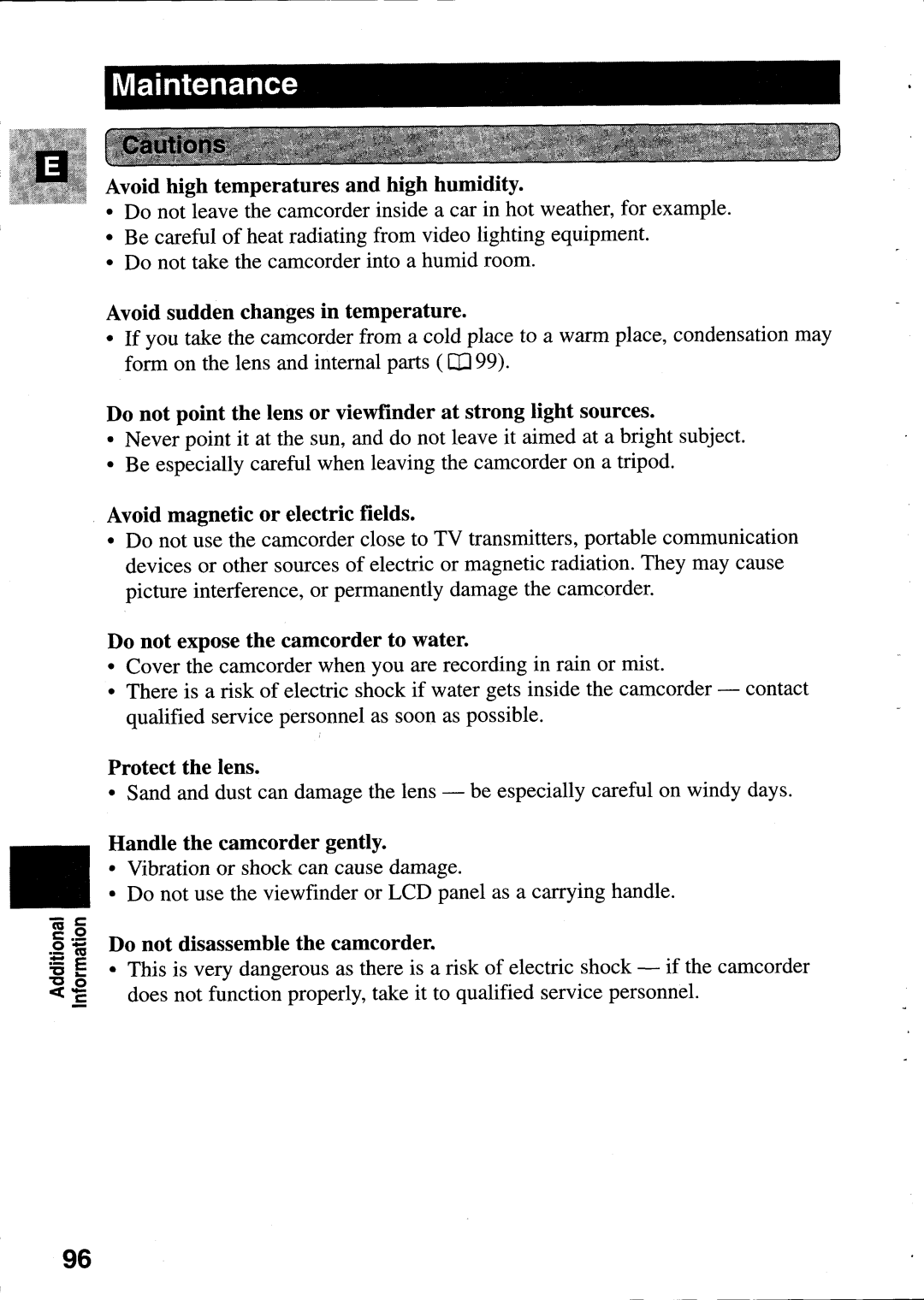 Canon MV400i manual 