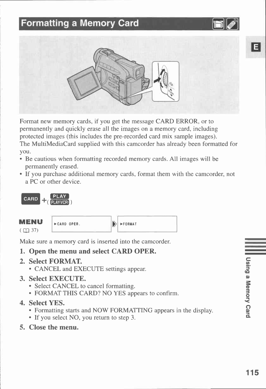 Canon MV430i manual 