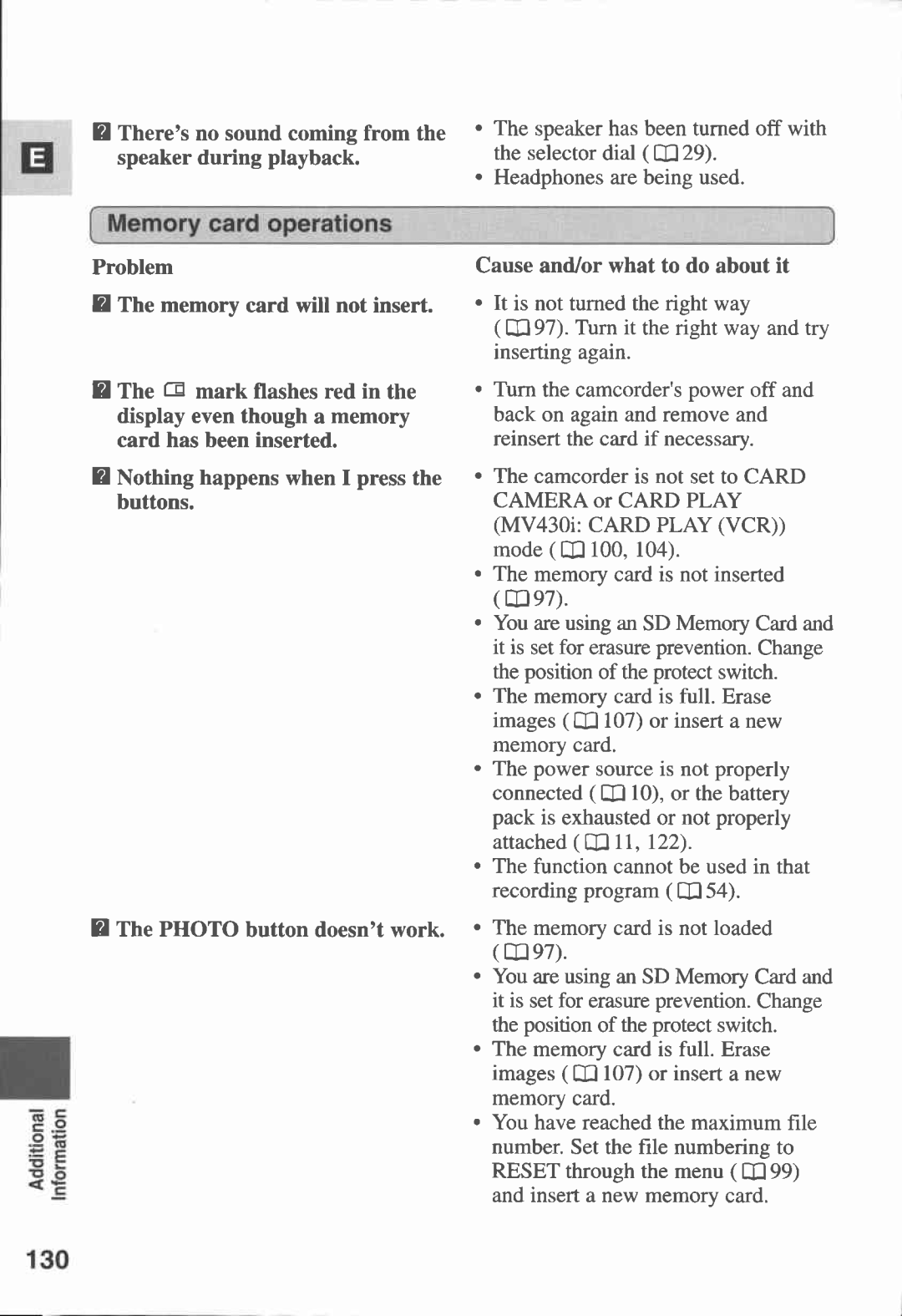 Canon MV430i manual 