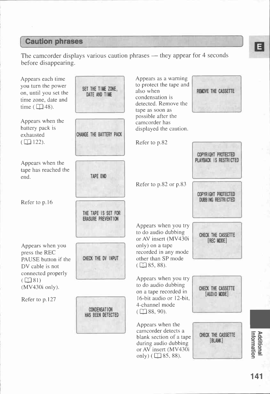 Canon MV430i manual 