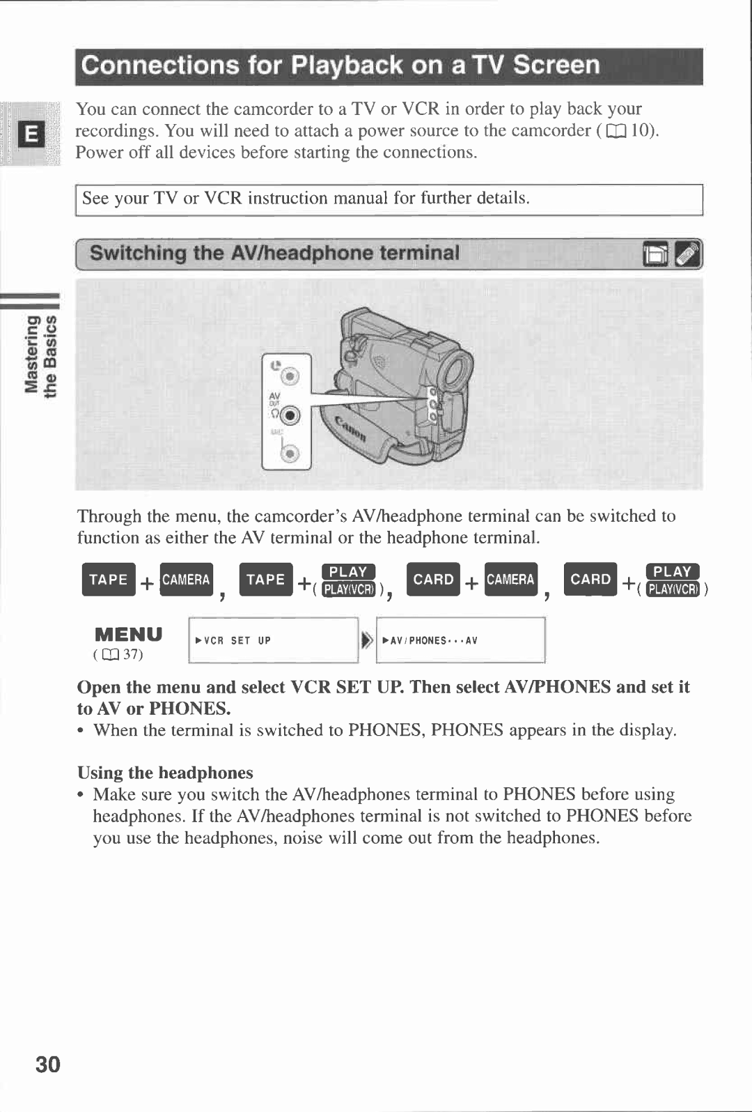 Canon MV430i manual 