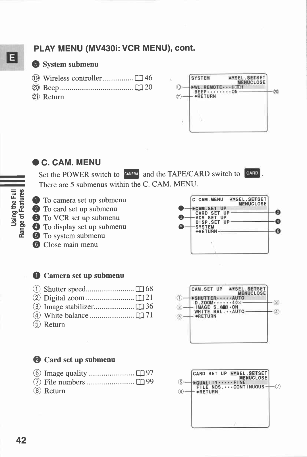 Canon MV430i manual 