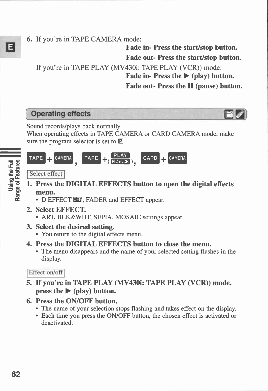 Canon MV430i manual 