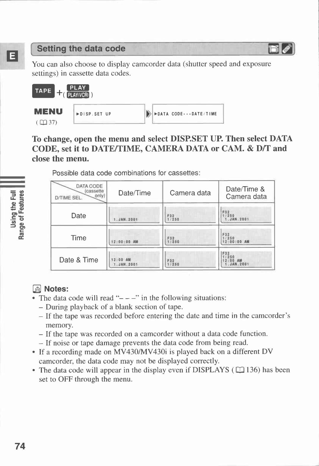 Canon MV430i manual 