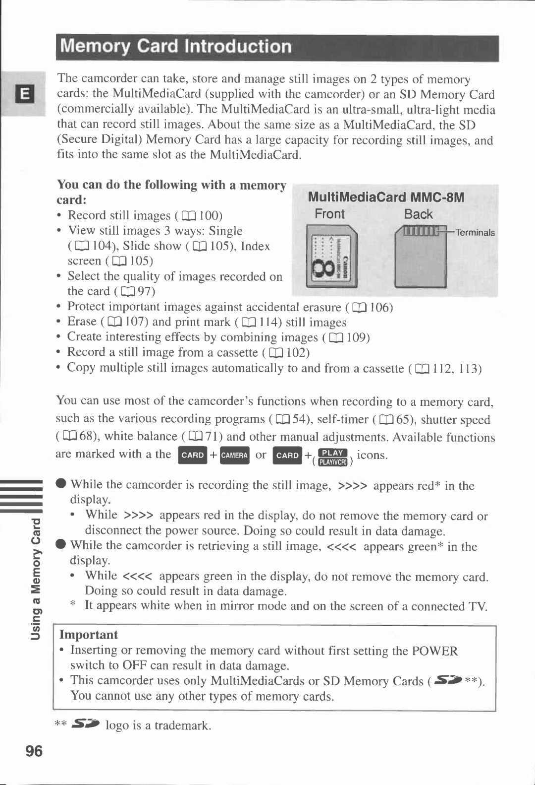 Canon MV430i manual 