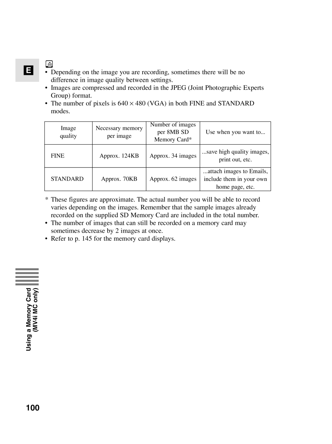 Canon MV4i MC instruction manual 100 