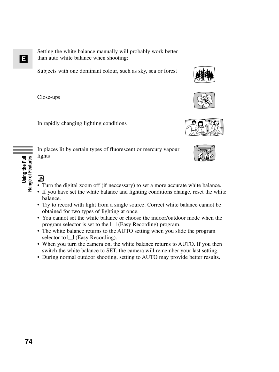 Canon MV4i MC instruction manual Using the Full Range of Features 