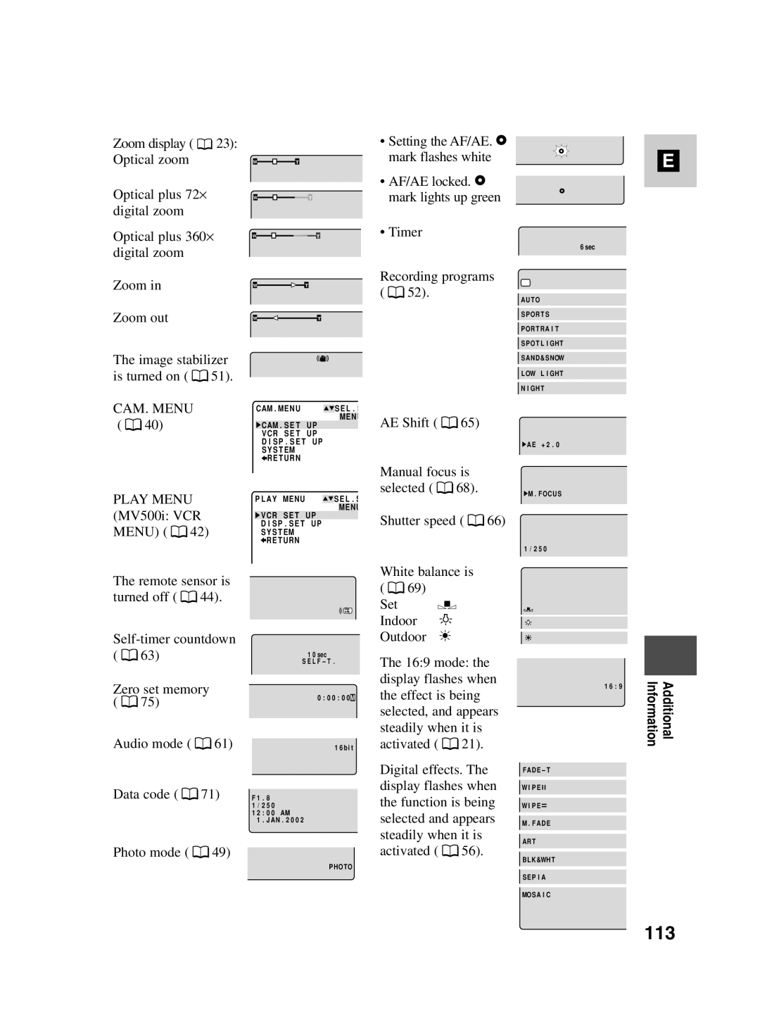 Canon MV500i instruction manual 113 