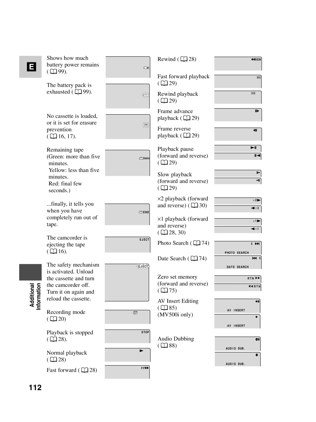 Canon MV500i instruction manual 112 