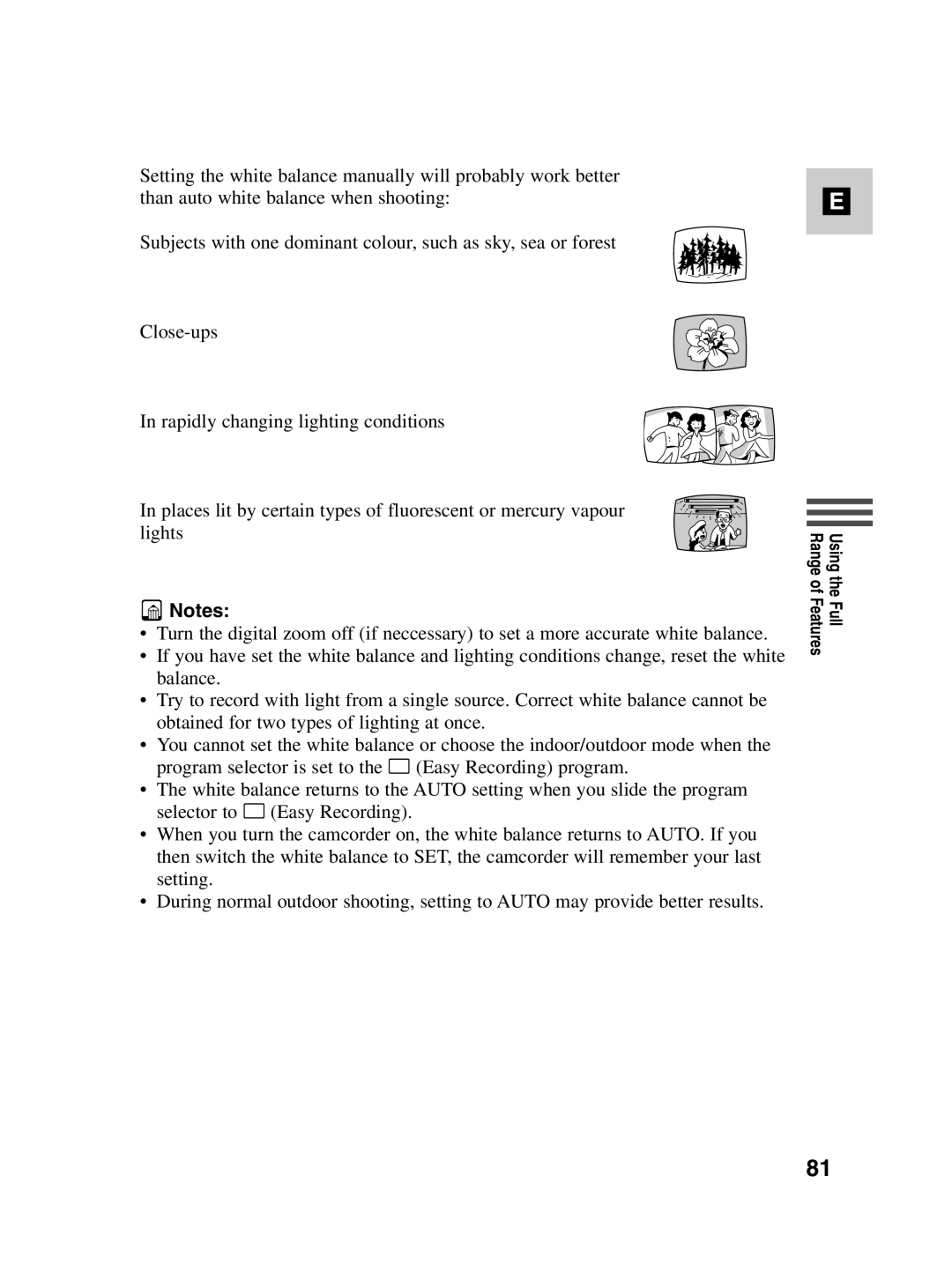 Canon MV550i, MV530i instruction manual Using the Full Range of Features 