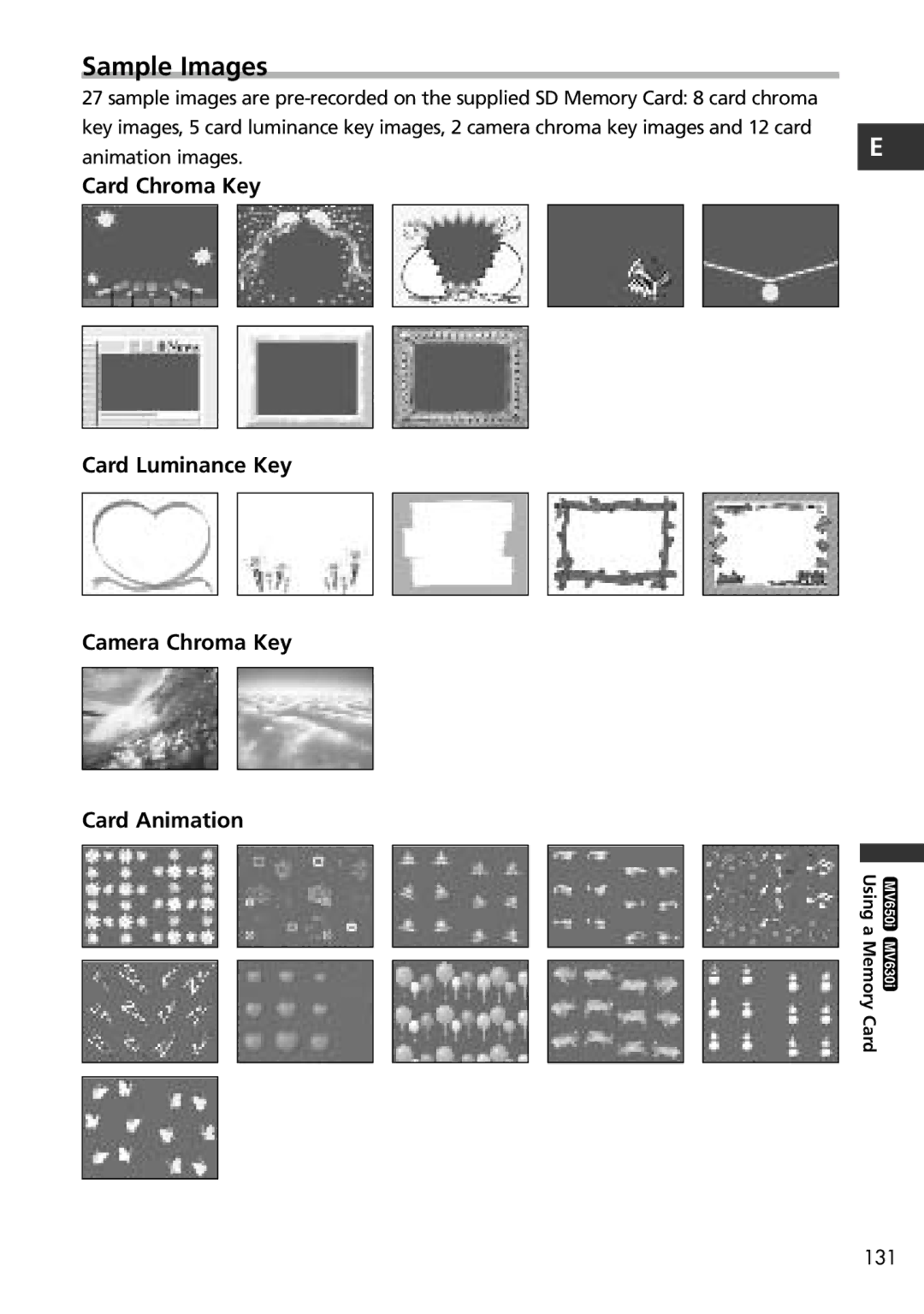 Canon MV600i, MV650i instruction manual Sample Images 