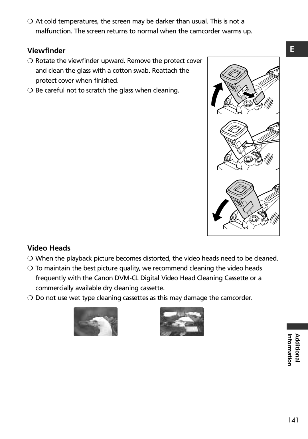 Canon MV600i, MV650i instruction manual Viewfinder, Video Heads 